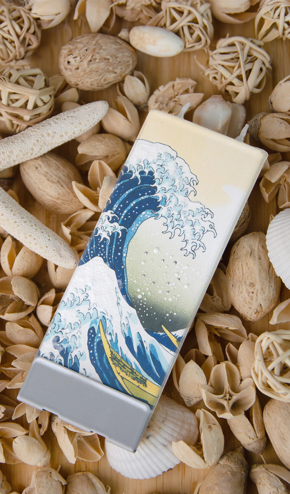 Candela piatta La grande onda di Kanagawa