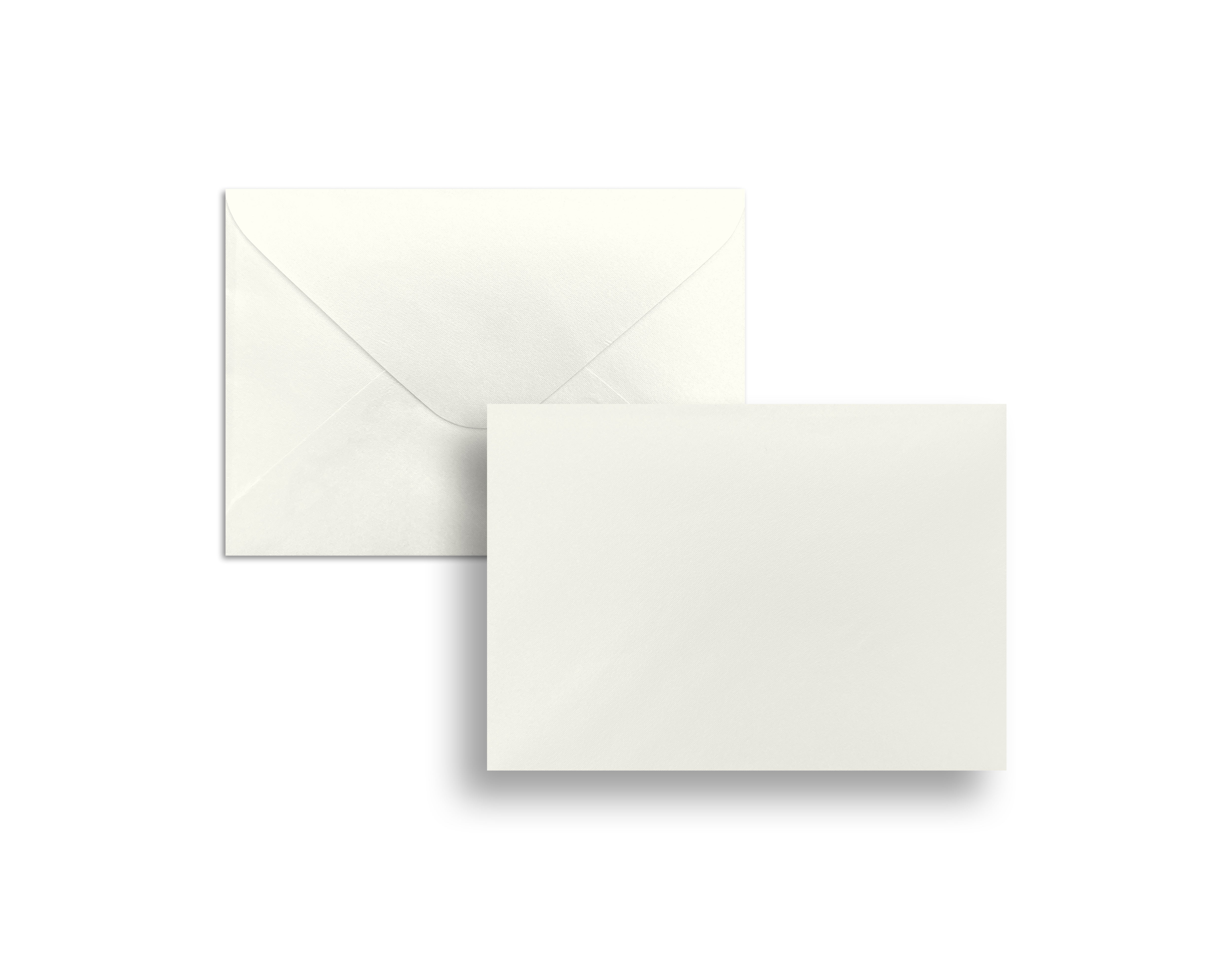 Weiße Grußkarte mit Umschlag