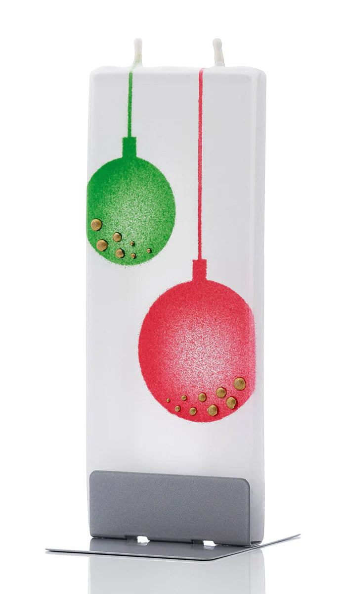 Set candele decorative FLATYZ - Rosso Natale – idea regalo originale