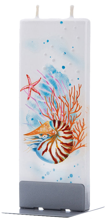 Candela decorata a mano Flatyz dalla collezione Mare