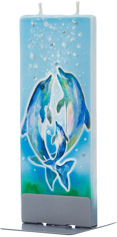 Candela decorativa FLATYZ Due delfini