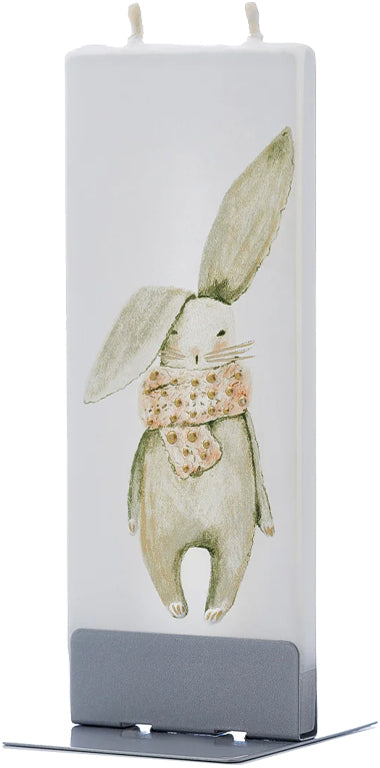 Candela Coniglietto con una sciarpa rosa