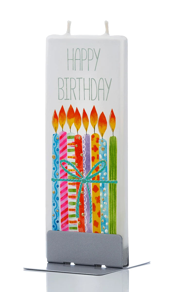 Candela piatta Candele di buon compleanno