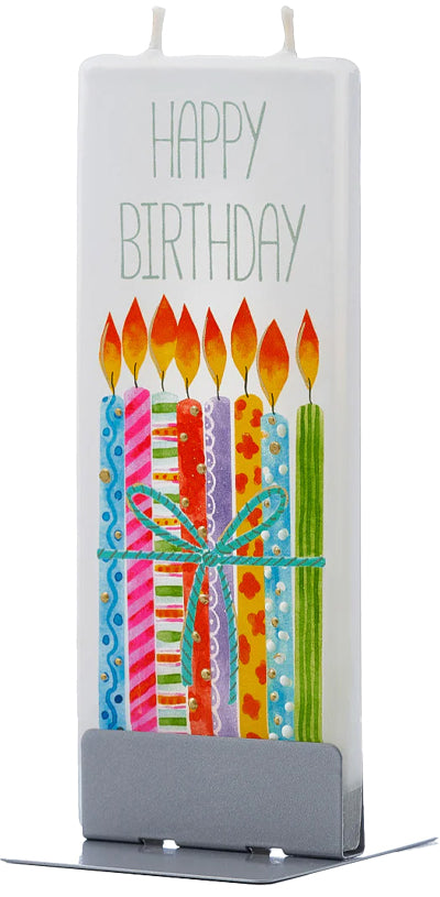 Candela piatta Candele di buon compleanno