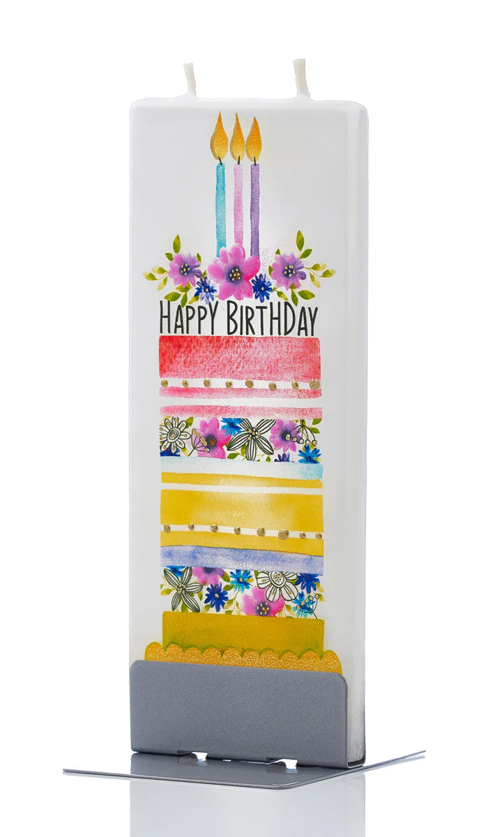 Candela artigianale Torta di buon compleanno