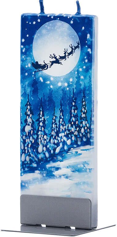 La slitta di Babbo Natale e la luna