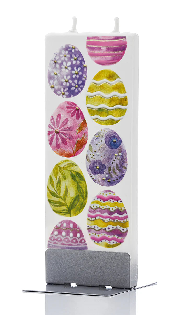 Set candele decorative FLATYZ Pasqua e fiori di ciliegio – idea regalo originale