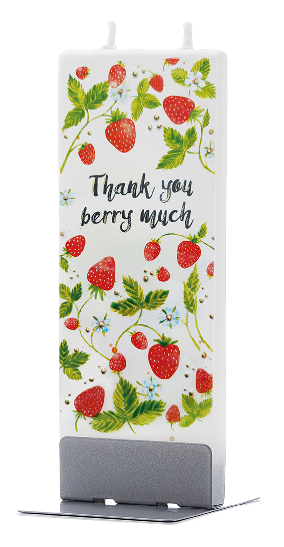 Vielen Dank mit Walderdbeeren