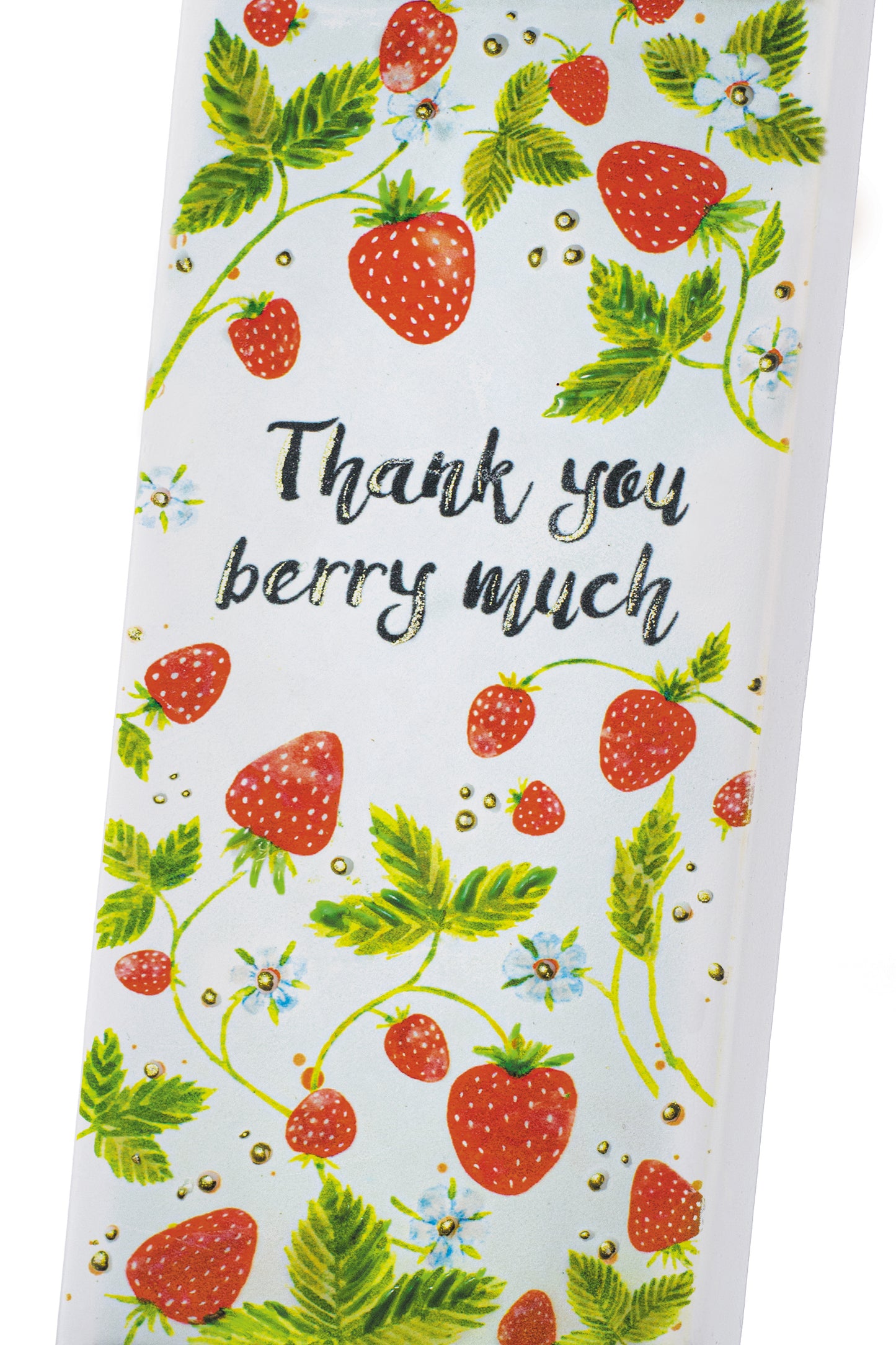 Vielen Dank mit Walderdbeeren
