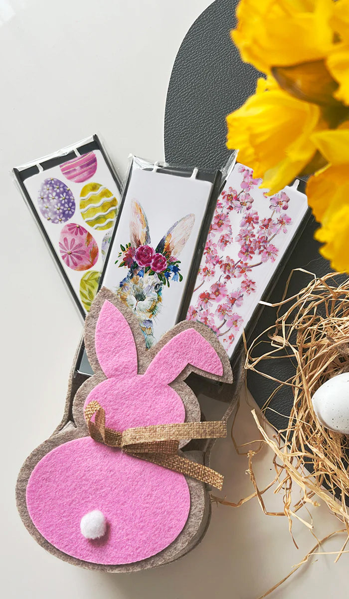 Set candele decorative FLATYZ Pasqua e fiori di ciliegio – idea regalo originale