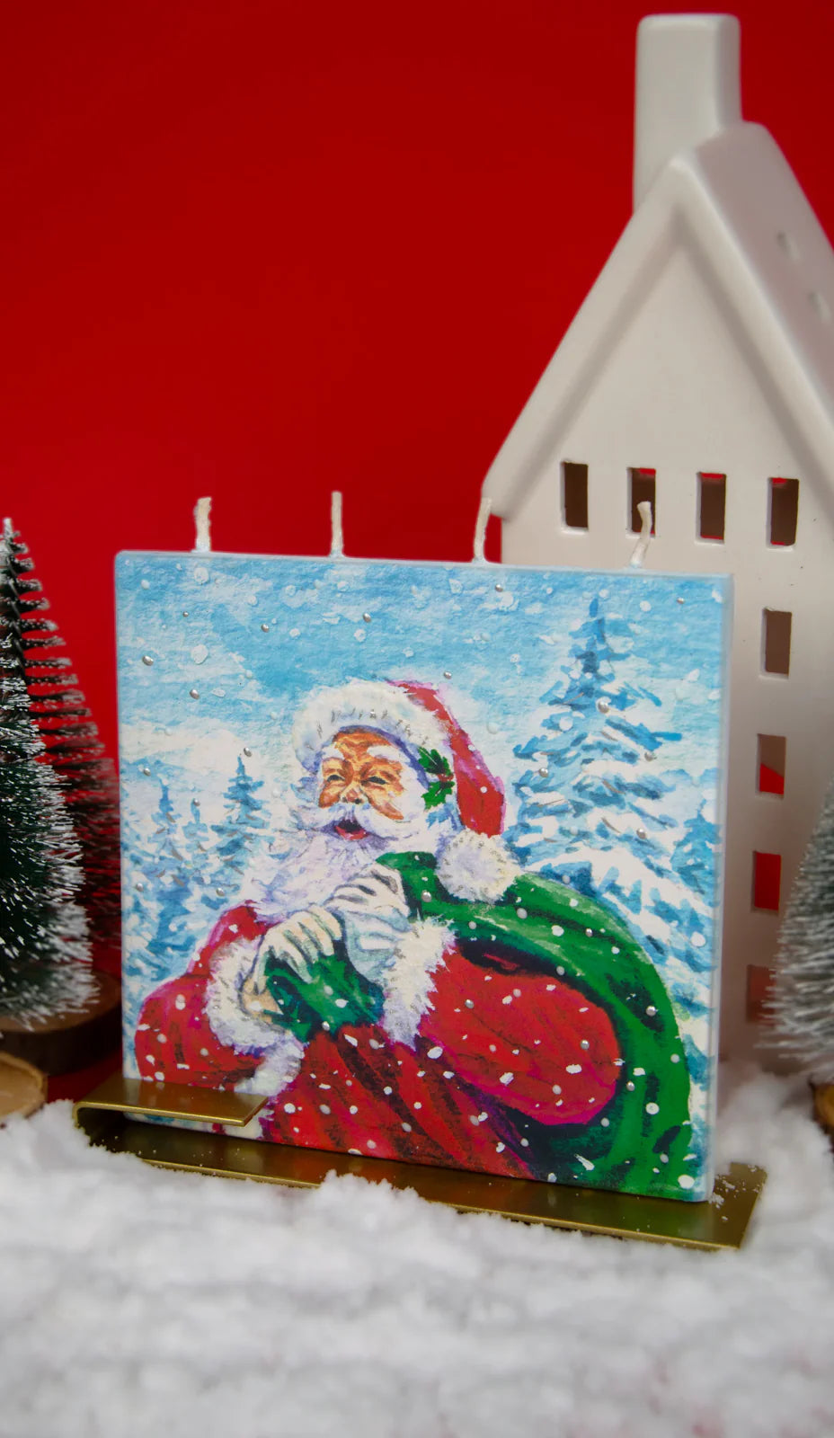 Der Weihnachtsmann mit einem Sack voller Geschenke
