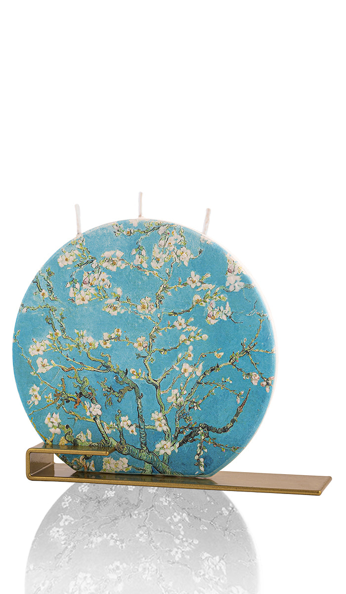 Vincent van Gogh - Ramo di mandorlo fiorito sopra una candela artigianale Flatyz Large