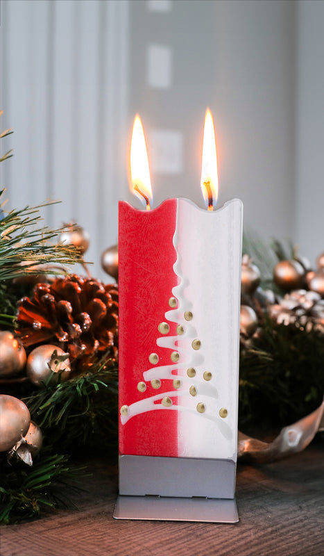 Weihnachtsbaum, grün und weiß