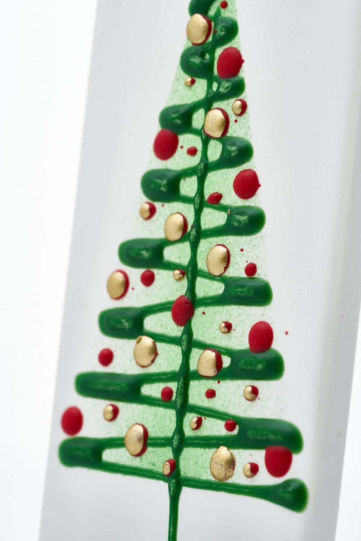 Albero di Natale verde con palline rosse - Flatyz IT