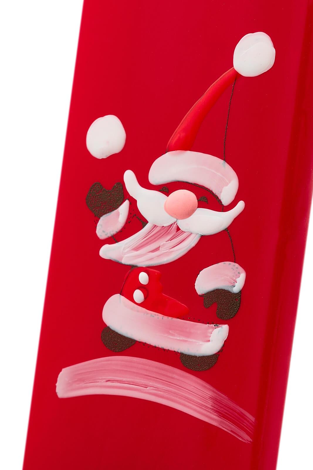 Babbo Natale su sfondo rosso - Flatyz IT