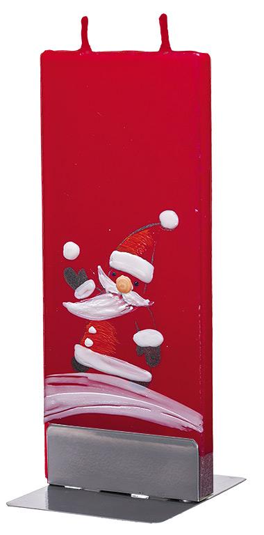 Babbo Natale su sfondo rosso - Flatyz IT