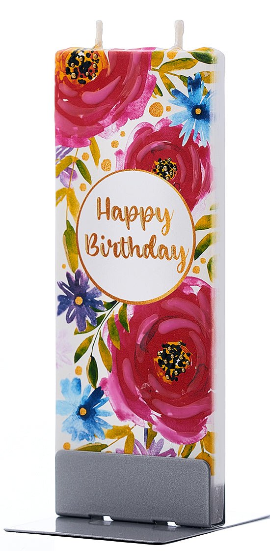 Buon compleanno con stampa floreale - Flatyz IT