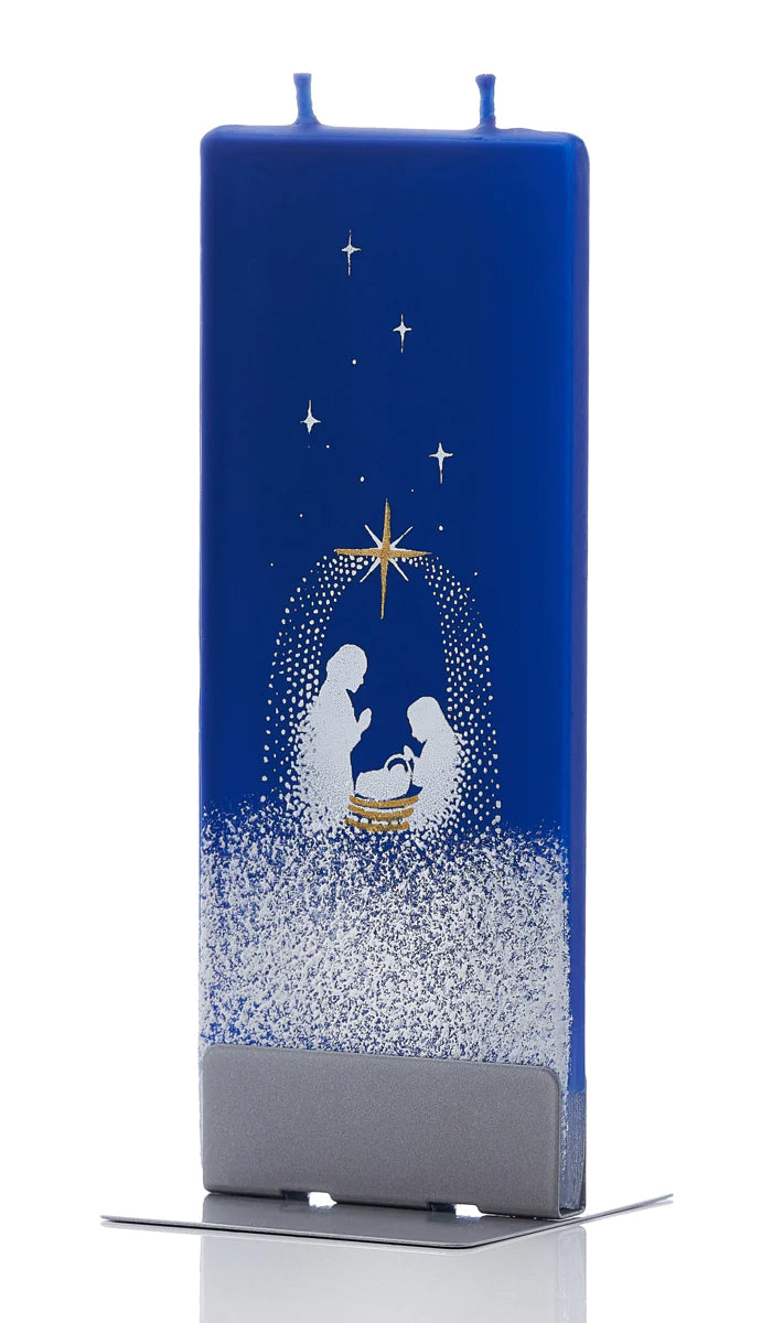 Presepe sfondo blu