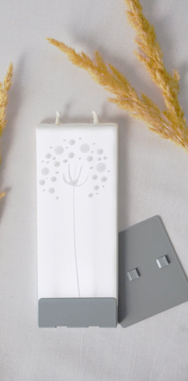Candela decorativa FLATYZ Soffione bianco