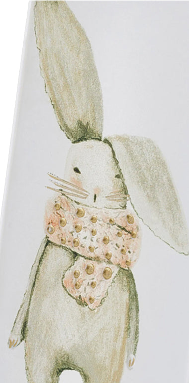 Candela Coniglietto con una sciarpa rosa