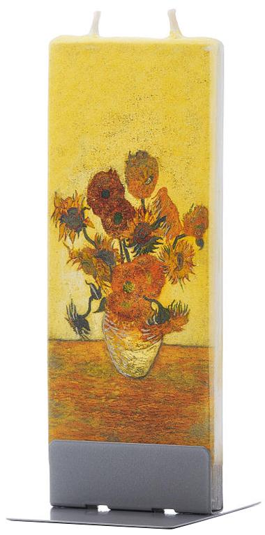 Candela decorativa FLATYZ Vincent van Gogh - Natura morta - Vaso con quindici girasoli