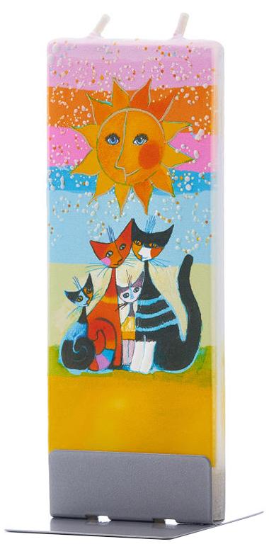 Candela decorativa FLATYZ Rosina Wachtmeister - Famiglia di gatti sotto il sole