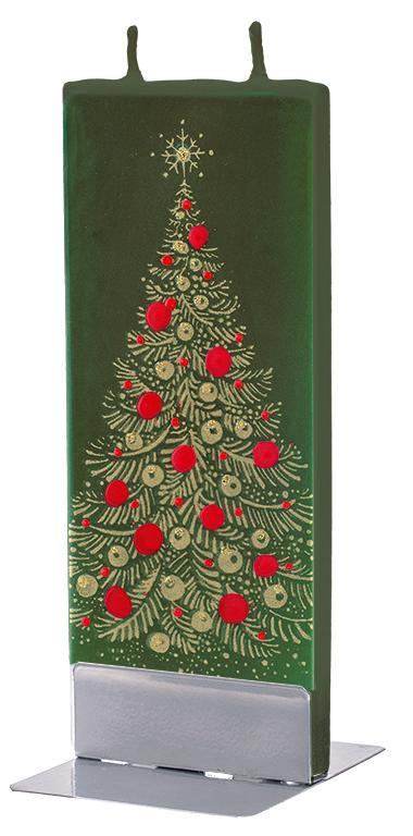 Goldener Weihnachtsbaum auf grünem Hintergrund