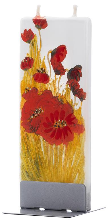 Candela decorativa FLATYZ Fiori di papavero