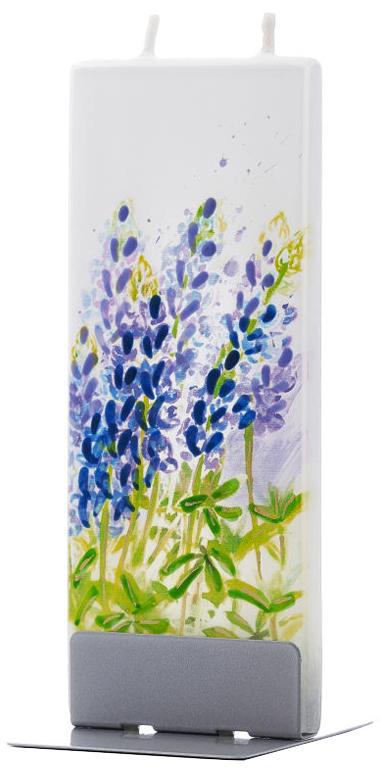 Candela decorativa FLATYZ Lupino blu