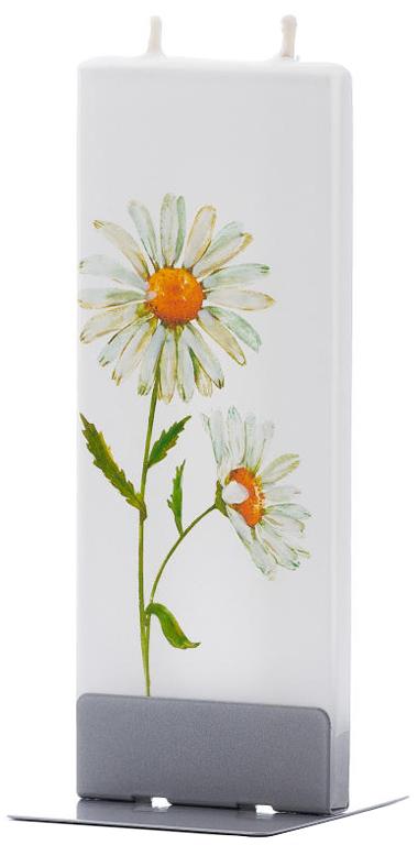 Candela decorativa FLATYZ Due margherite dorate