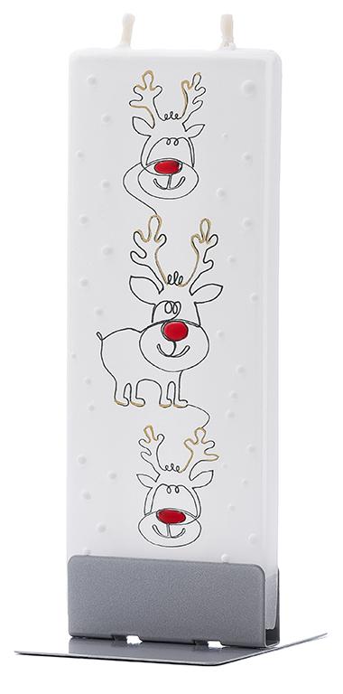 Candela decorativa FLATYZ Tre piccole renne