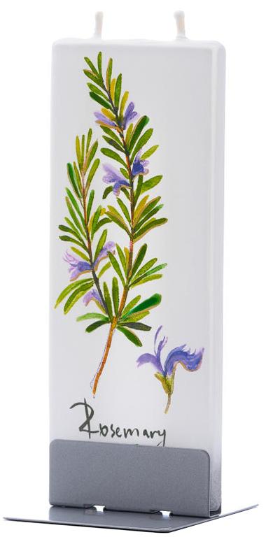 Candela decorativa FLATYZ Rametti e fiori di rosmarino