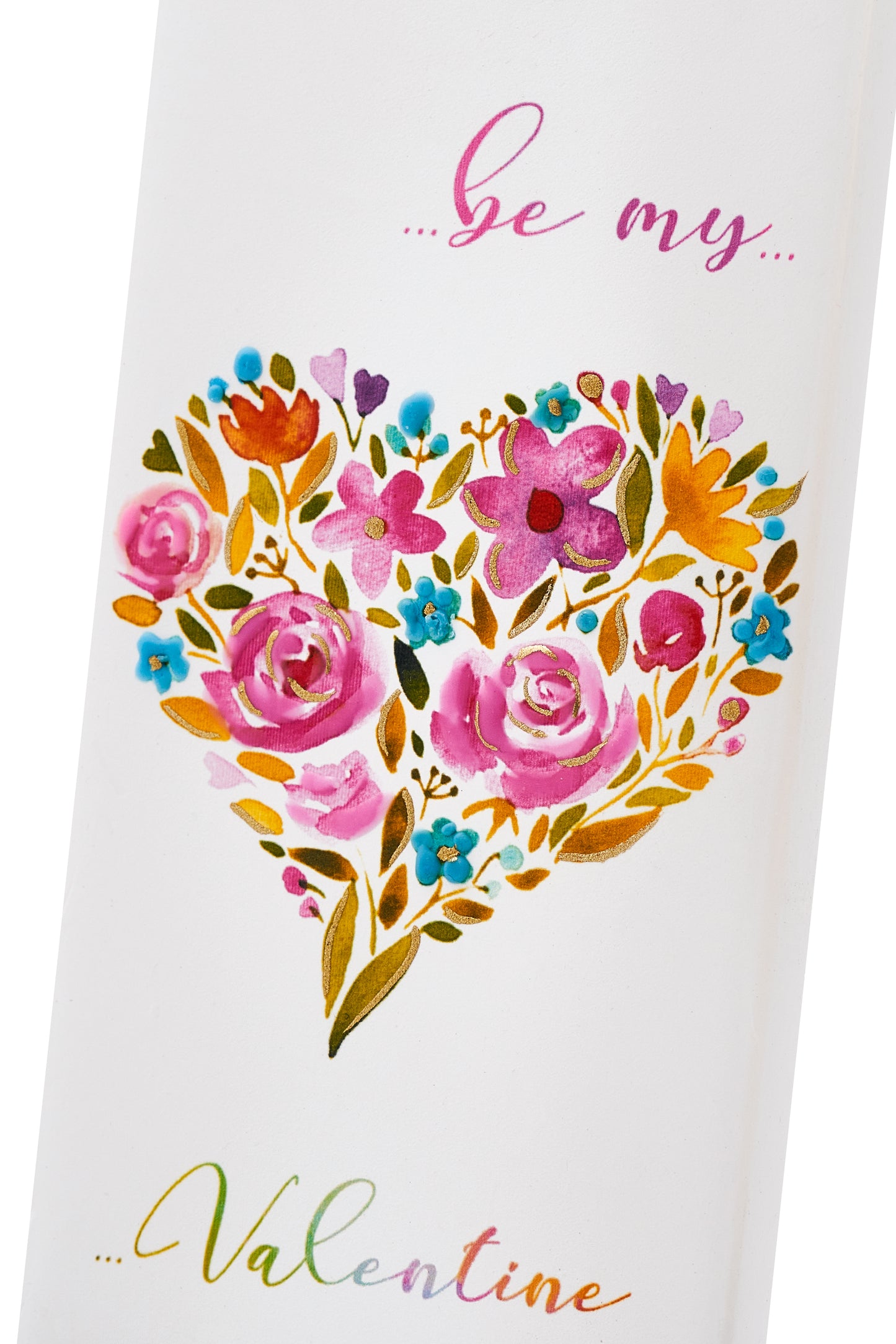 Candela decorativa FLATYZ Cuore floreale di Be My Valentine