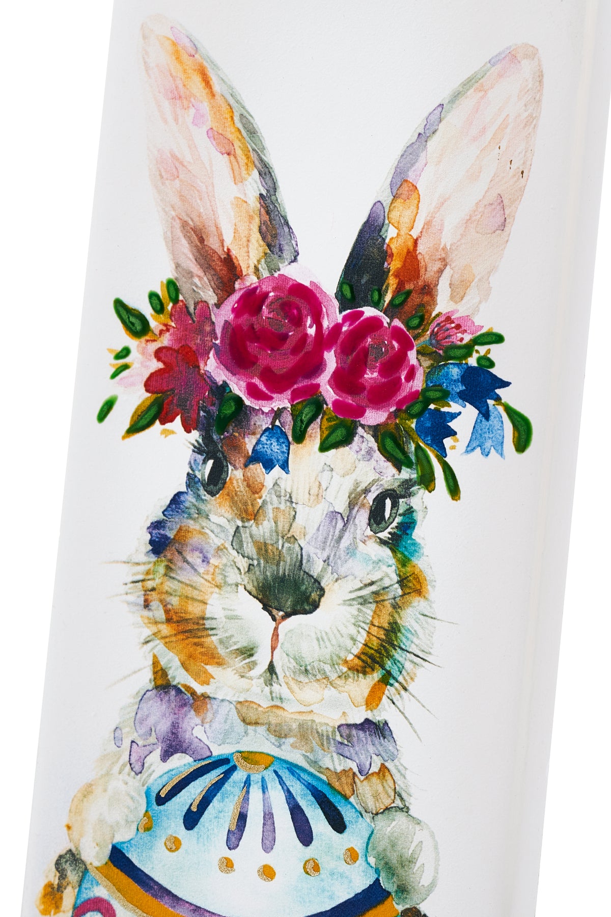 Coniglietto di Pasqua con uovo e fiori